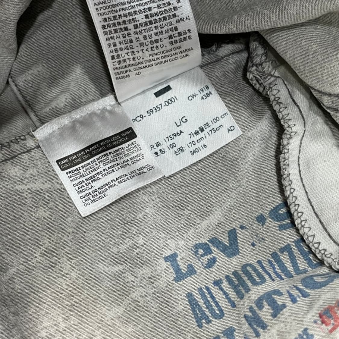 100 리바이스 70507 데님 트러커 자켓 상품이미지4