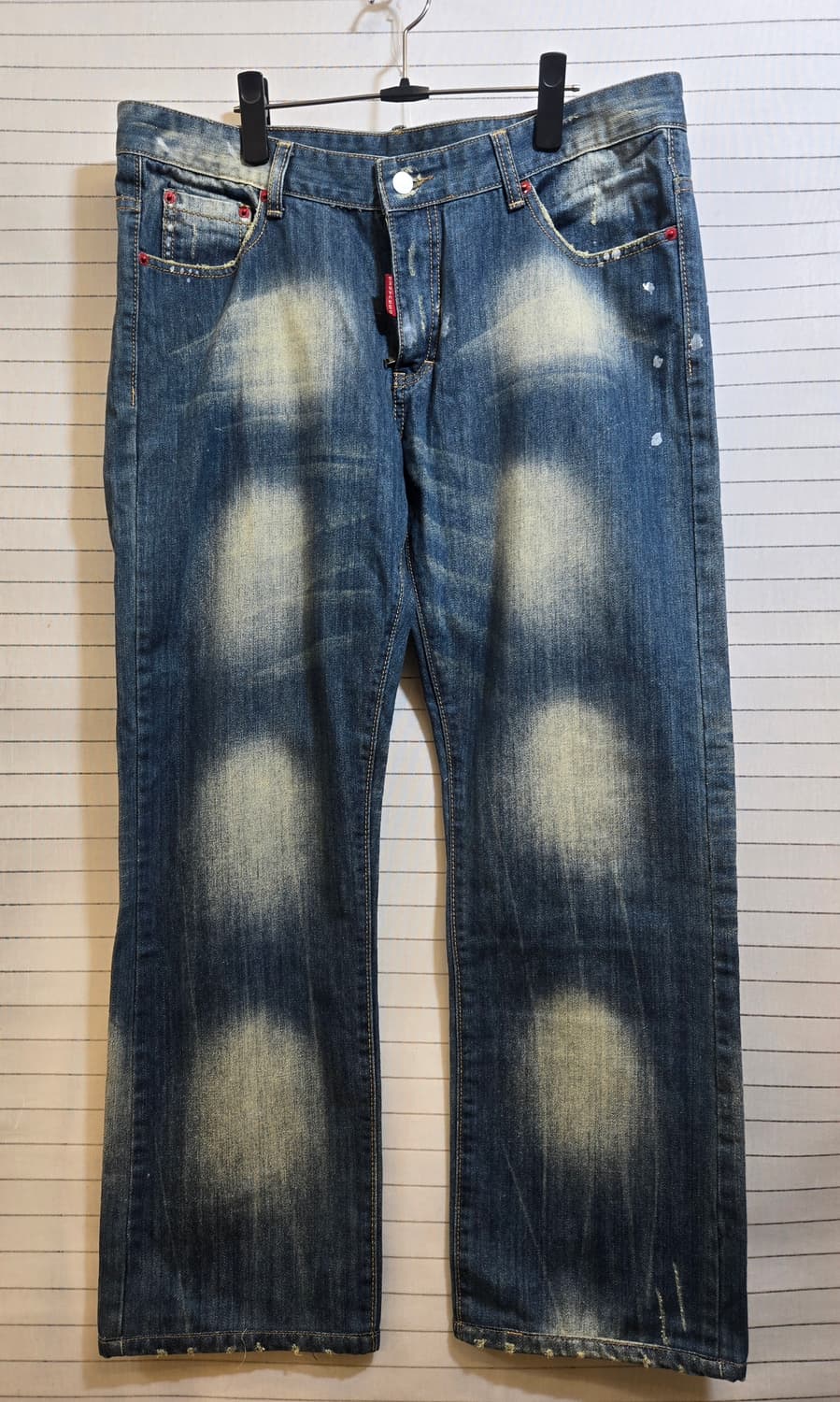 디스퀘어드워싱 데님 와이드 상품이미지1