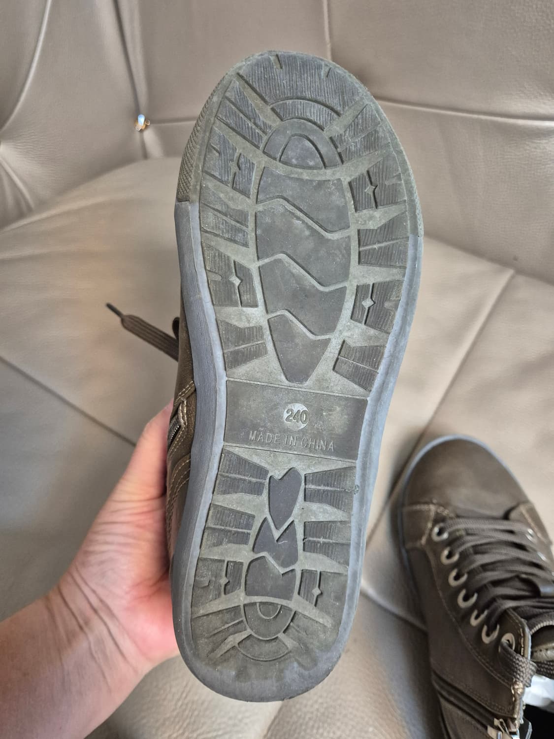 이태리 바이네르  양털 스니커즈 하이 여성 240 상품이미지10