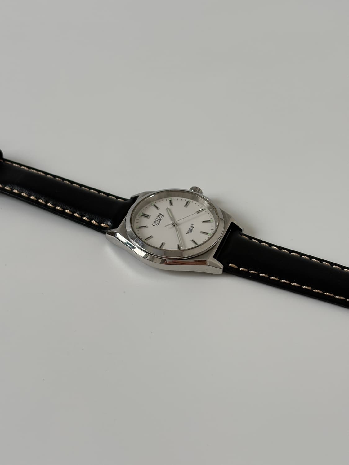 1990s Swimmer White Dial Silver Quartz 상품이미지6
