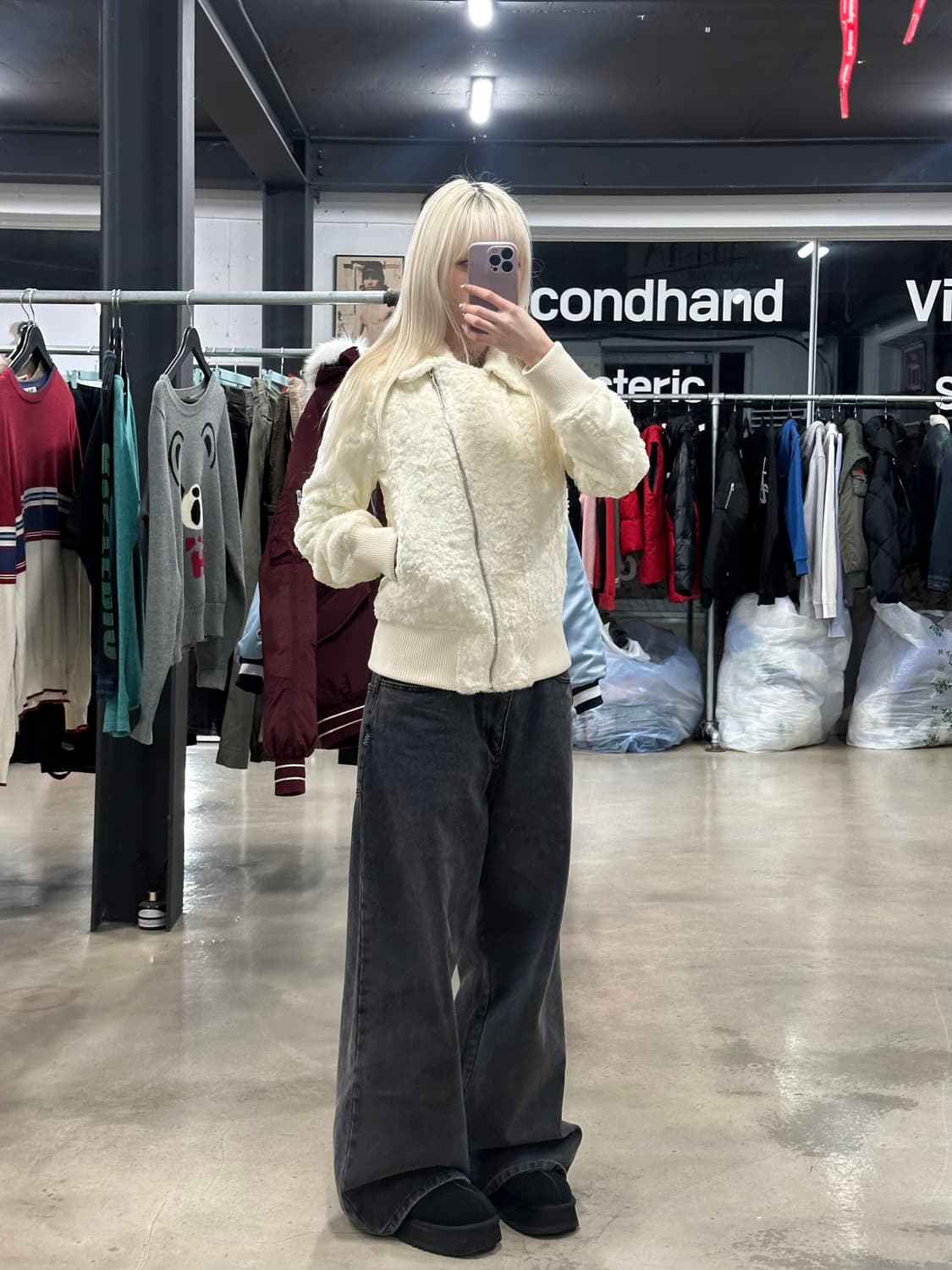 히스테릭 글래머 퍼 누빔 퍼자켓 상품이미지3