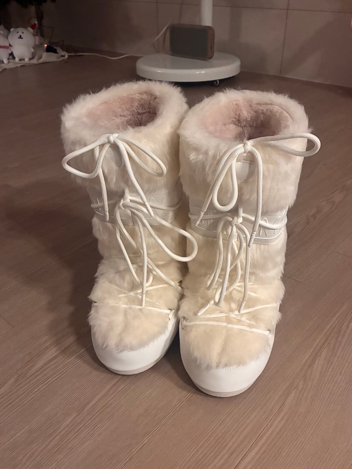 문부츠 퍼 화이트 새 제품 상품이미지1