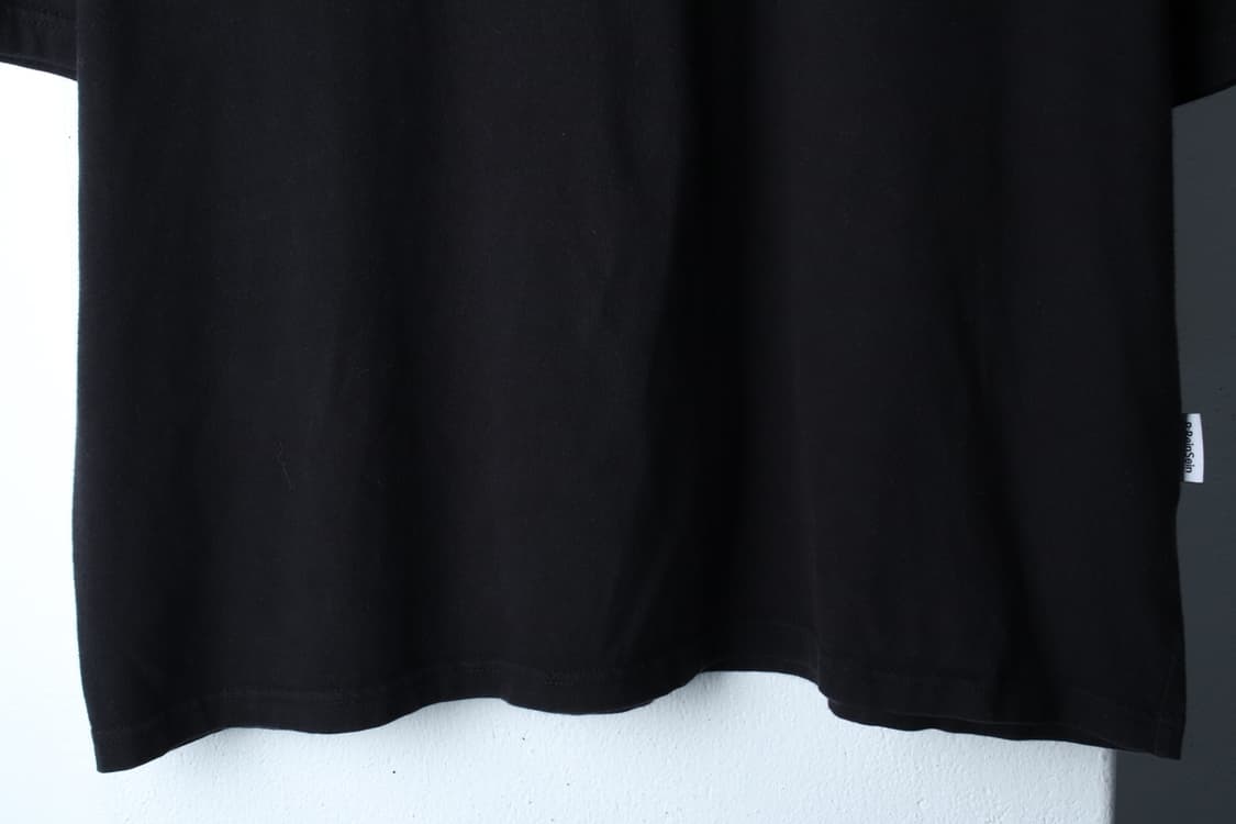 (XL-3XL) 레인세인 반팔 티셔츠 오버핏 블랙 올드스쿨-7B86 상품이미지4