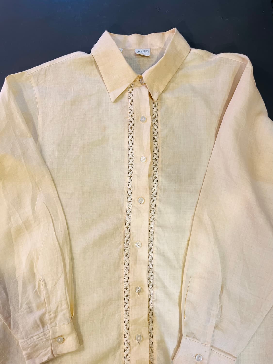 베네통 린넨 레이스 셔츠 (이탈리아제) 상품이미지4