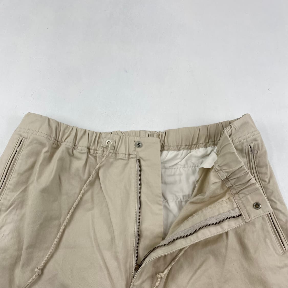 빔즈 벌룬핏 코튼 베이지 밴딩 팬츠 (105) 상품이미지3