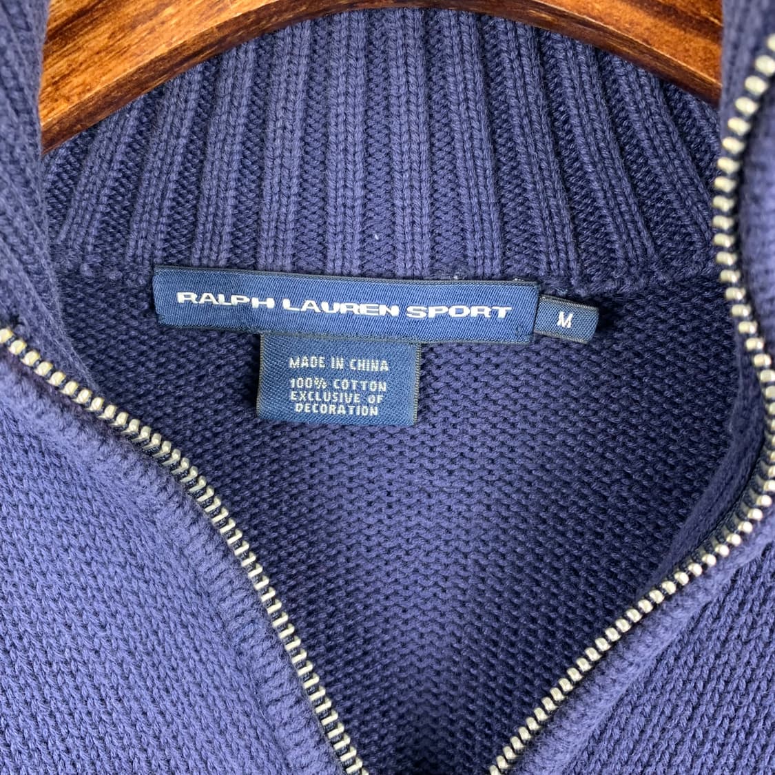 폴로 랄프로렌 네이비 가디건 니트 집업 상품이미지4