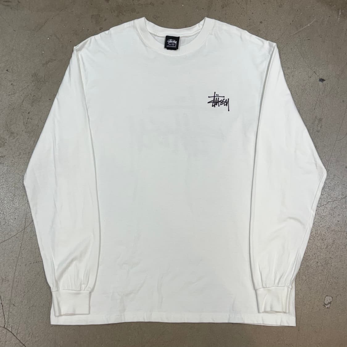 XL 스투시 화이트 롱슬리브 상품이미지2
