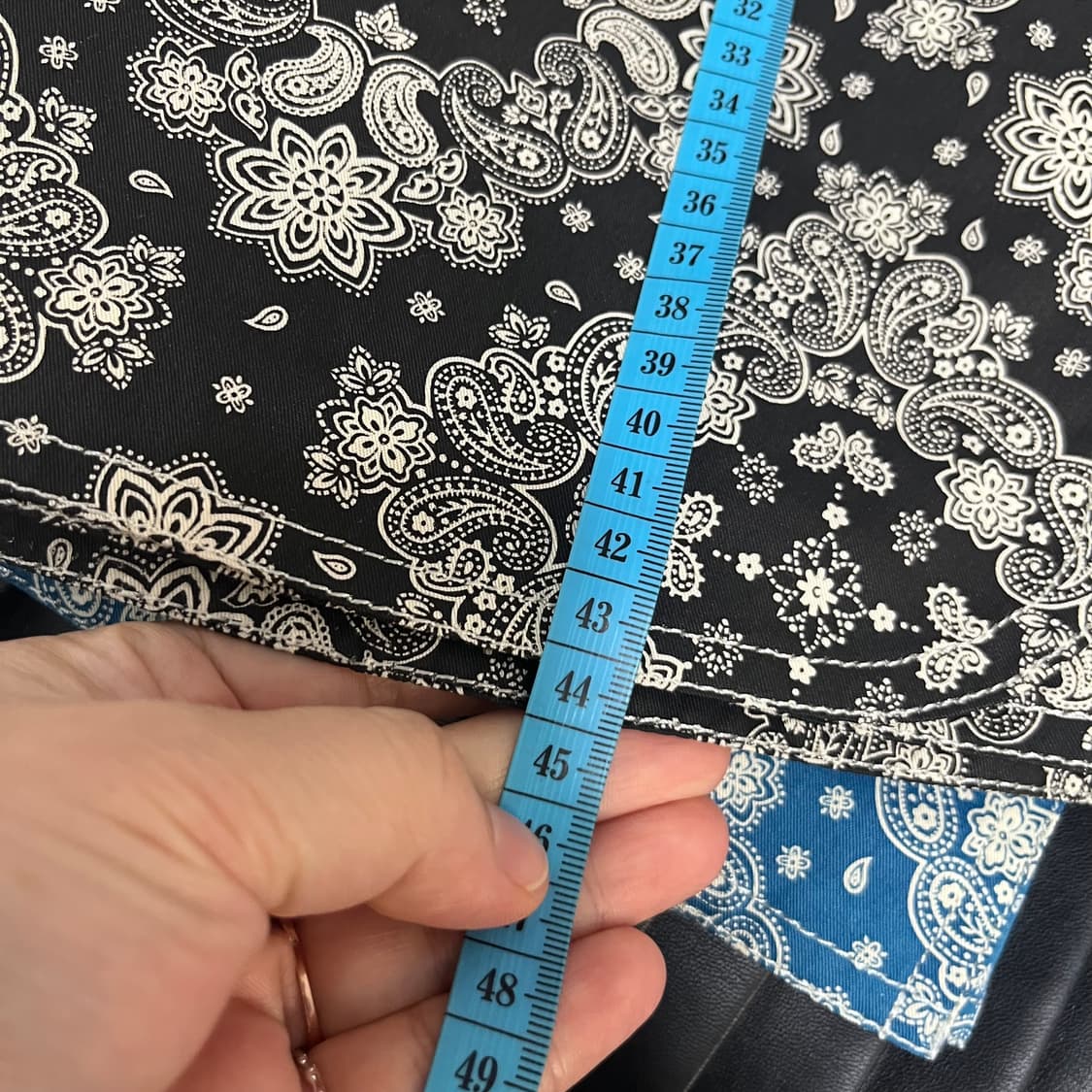 brouhaha 브루하하 페이즐리 랩 스커트 블랙 m 상품이미지5