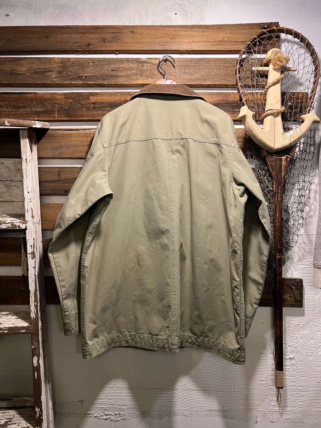 [XL]엘엘빈 USA 코튼 라이닝 라임 캔버스 헌팅 자켓 상품이미지9