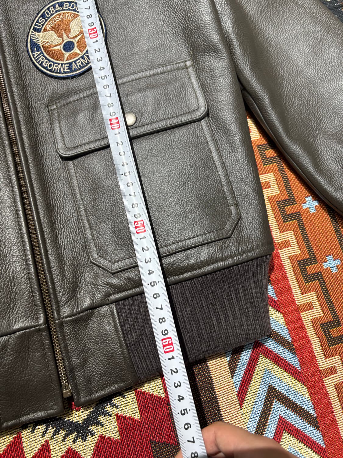 미 공군 복각 G-1 카우하이드 소가죽 레더자켓 상품이미지8