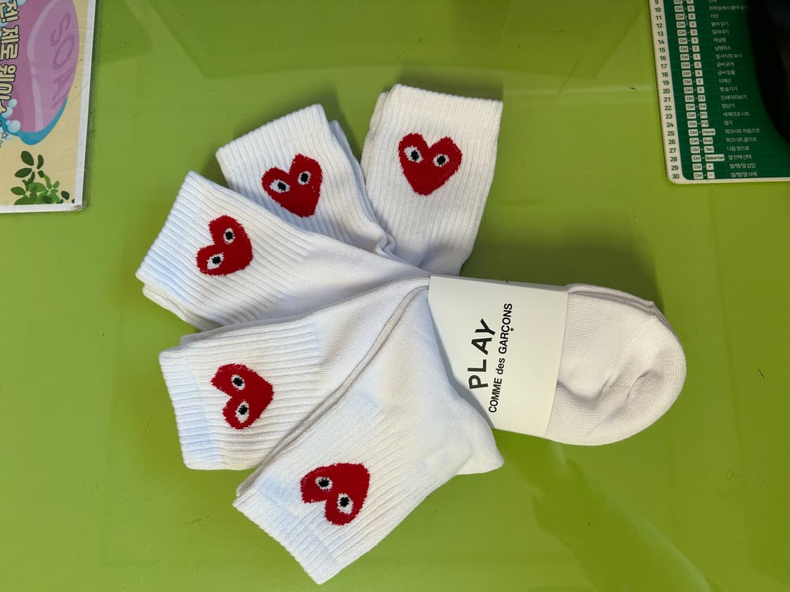 꼼데가르송 PLAY 양말 세트 상품이미지2