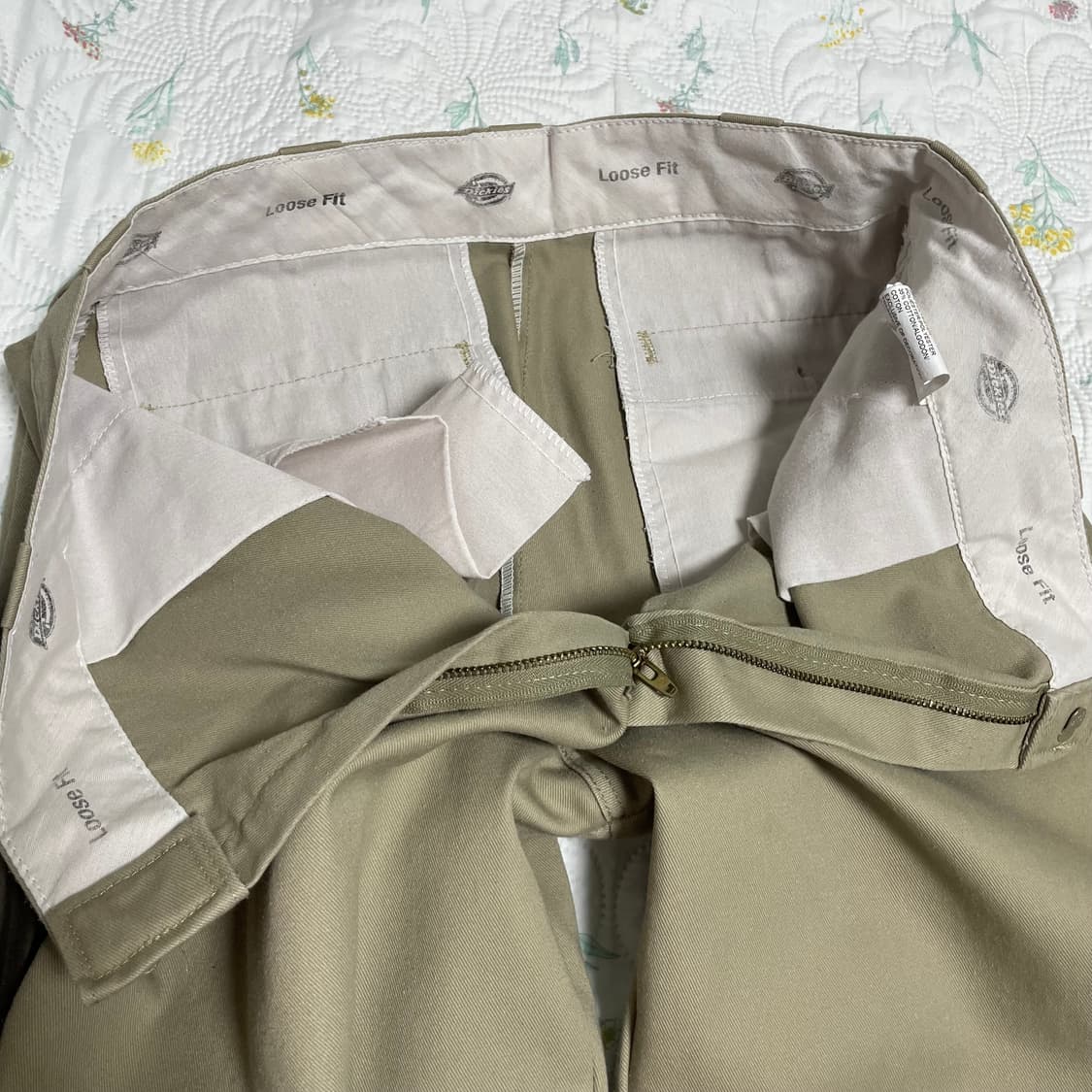 디키즈 더블니 85283 루즈핏 워크팬츠 Khaki 34X32 상품이미지5