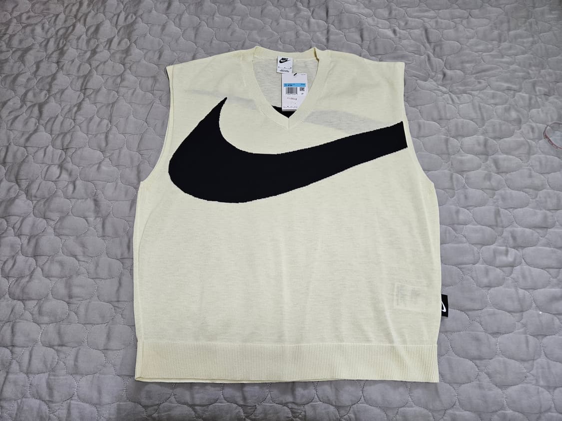 새제품 나이키 빅스우시 니트 조끼 베스트 아이보리 골프조끼 100 상품이미지1