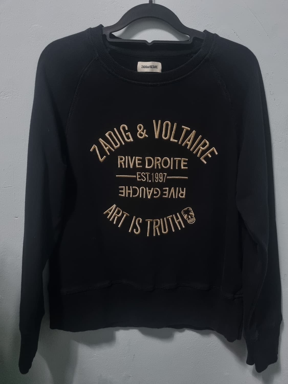 자딕앤볼테르 블랙 맨투맨 티셔츠 M 상품이미지1