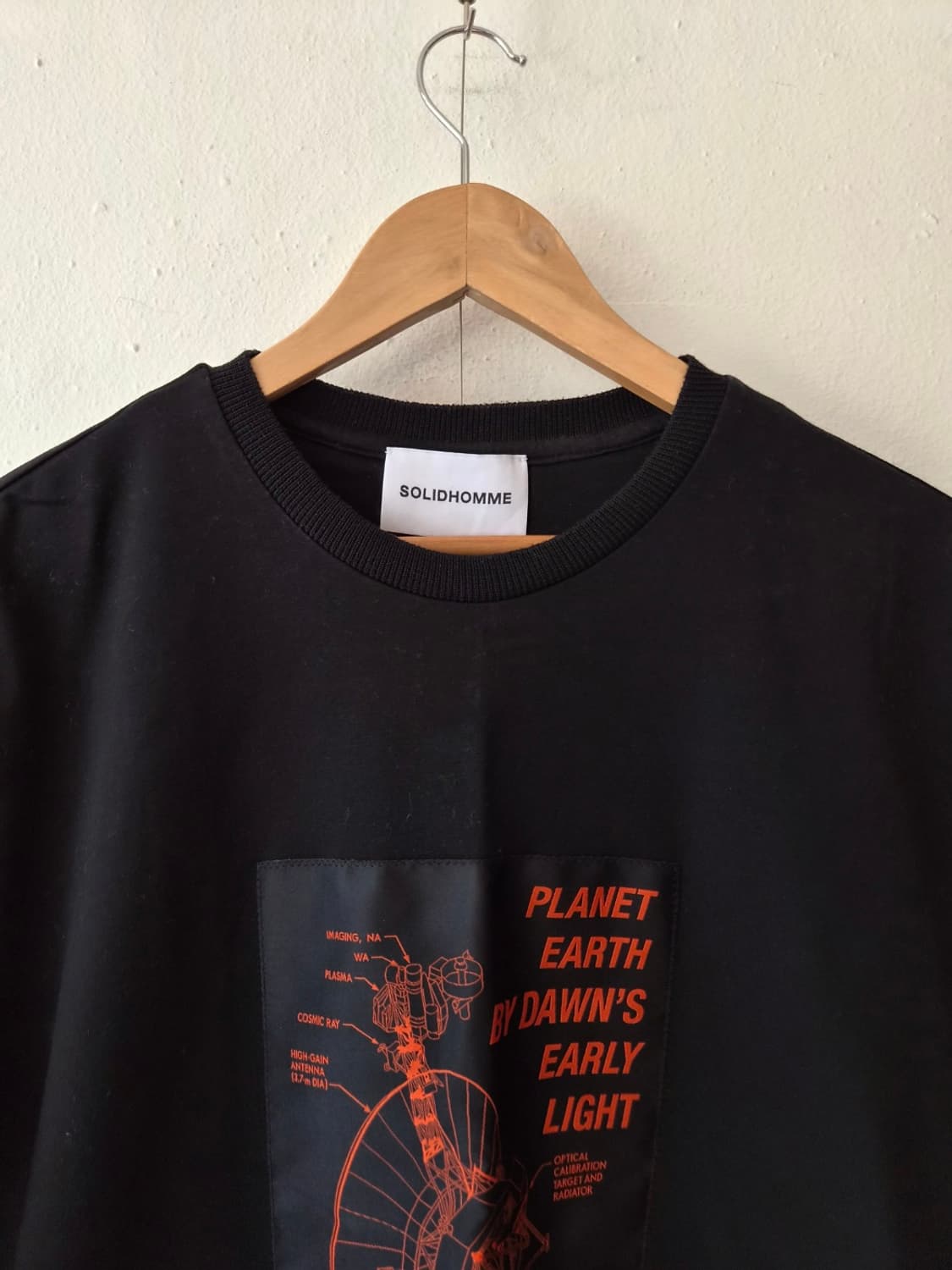 솔리드옴므 남성 패치워크반팔티셔츠 46사이즈 상품이미지1