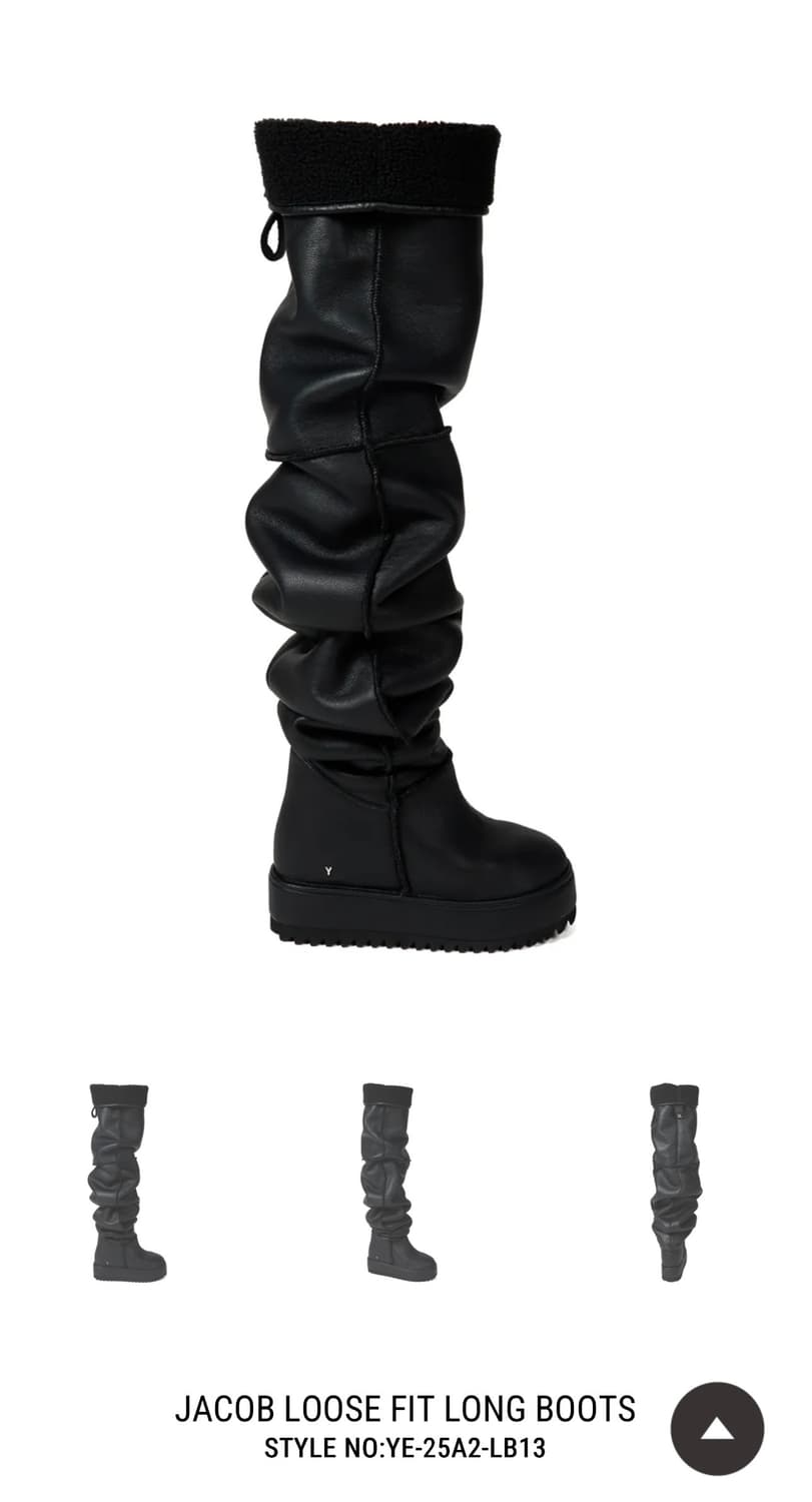 Yello 블랙 어그 부츠 상품이미지1