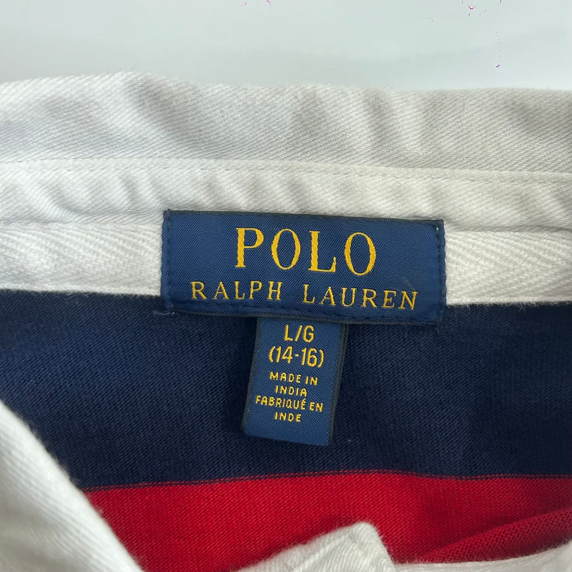 Polo 폴로 블루포니 네이비 레드 스트라이프셔츠 상품이미지5