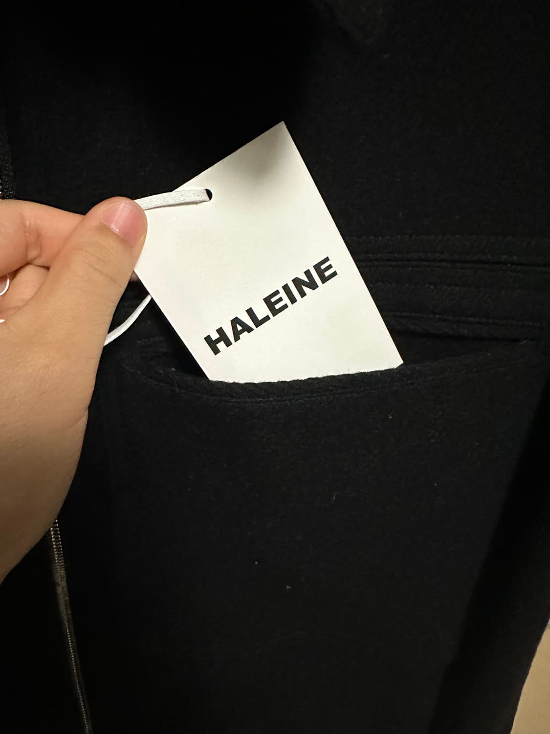 알렌느 블랙 3D 디테일 울 숏자켓 블루종 2사이즈 상품이미지4