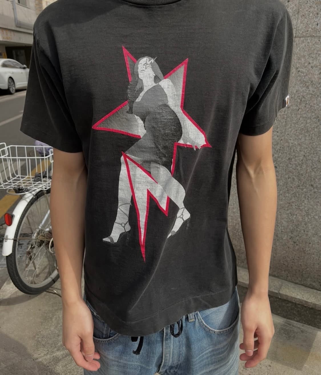  00s bape pin up girl t shirt 상품이미지3