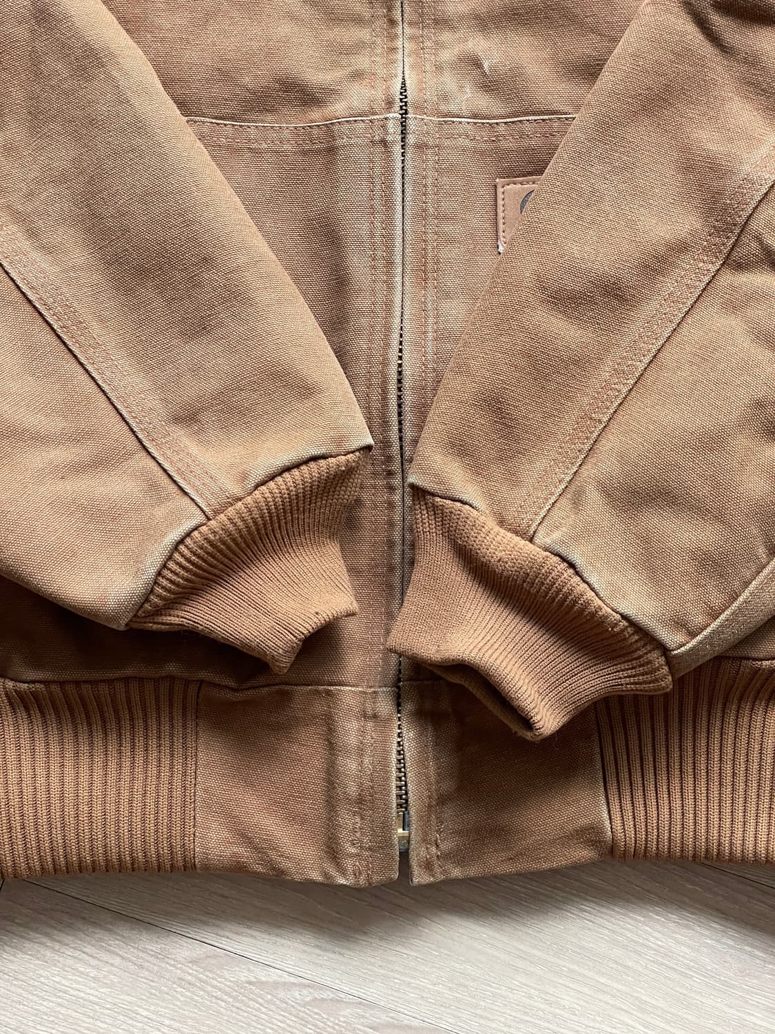 칼하트 j130 BRN 브라운 액티브 자켓 샌드스톤 상품이미지6