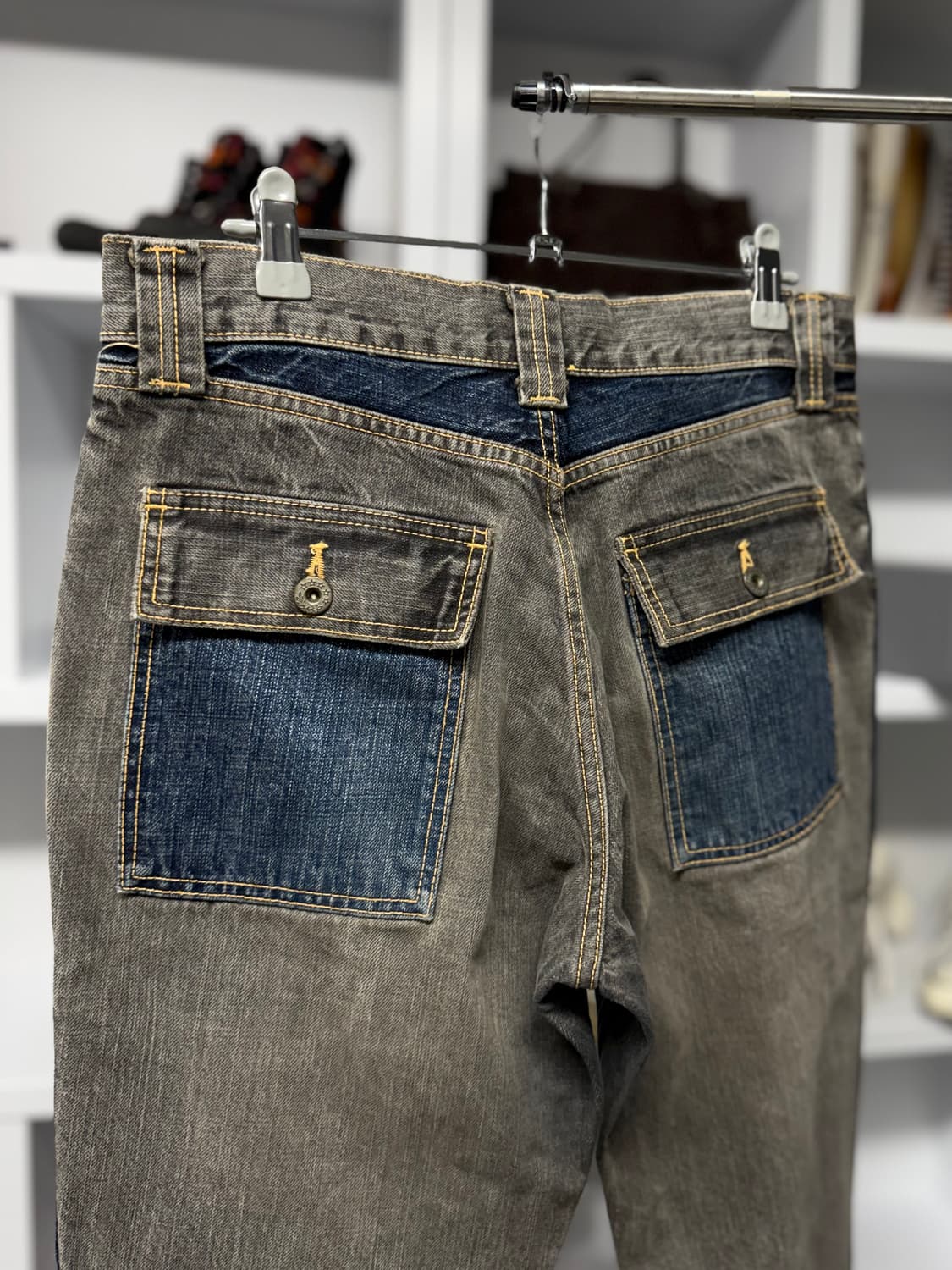 빈티지 패널 데님 팬츠 상품이미지4