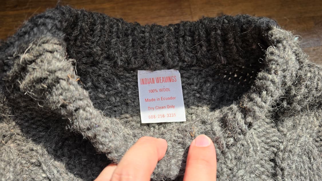 에콰도르 피셔맨 울 니트 XXL  상품이미지5