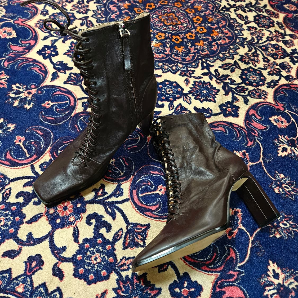 자라(ZARA) 레이스업 스트렙 부츠 38size 상품이미지1