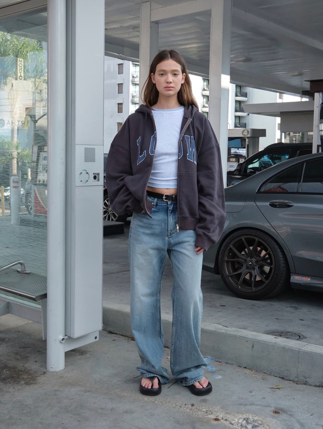 로우클래식 LOW SOFT SWEAT ZIP-UP HOODIE 상품이미지4