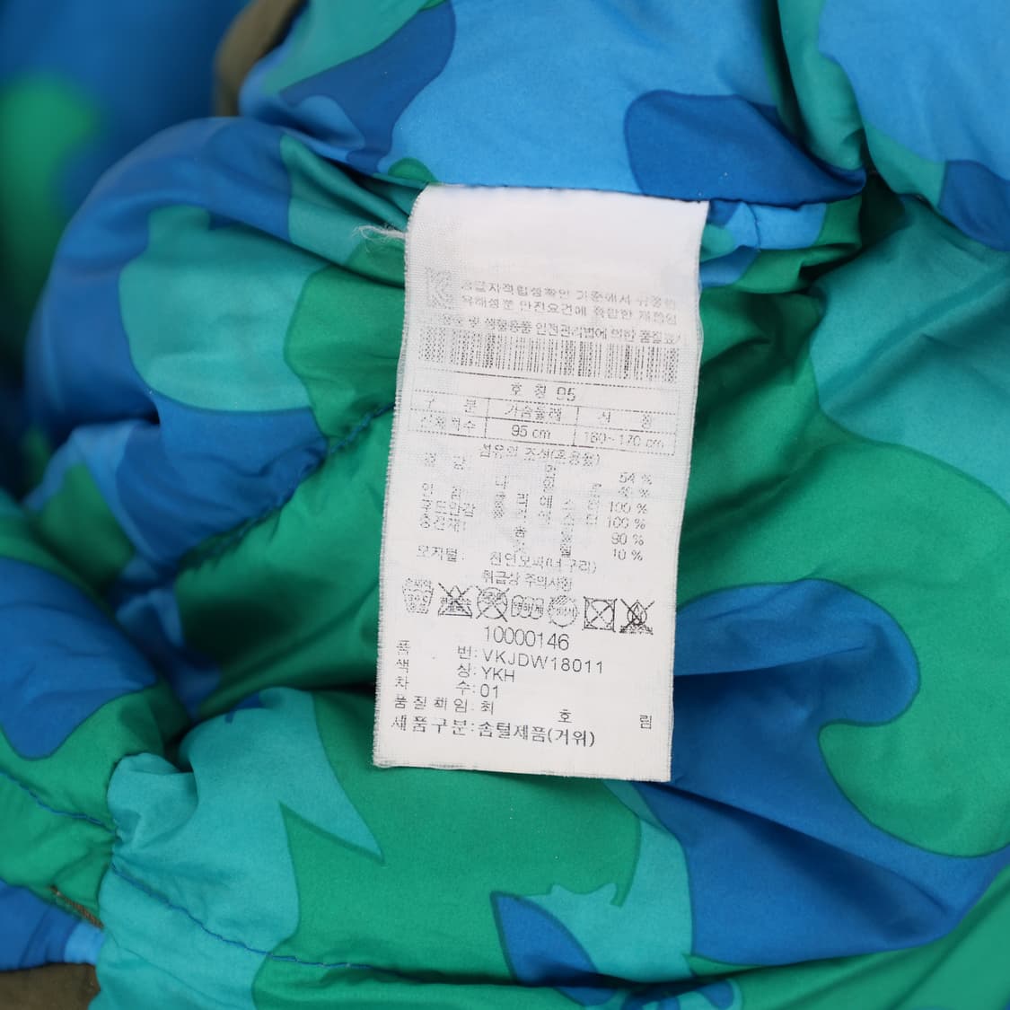 95 코오롱스포츠x럭키슈에뜨 패딩 점퍼 N7278 상품이미지6