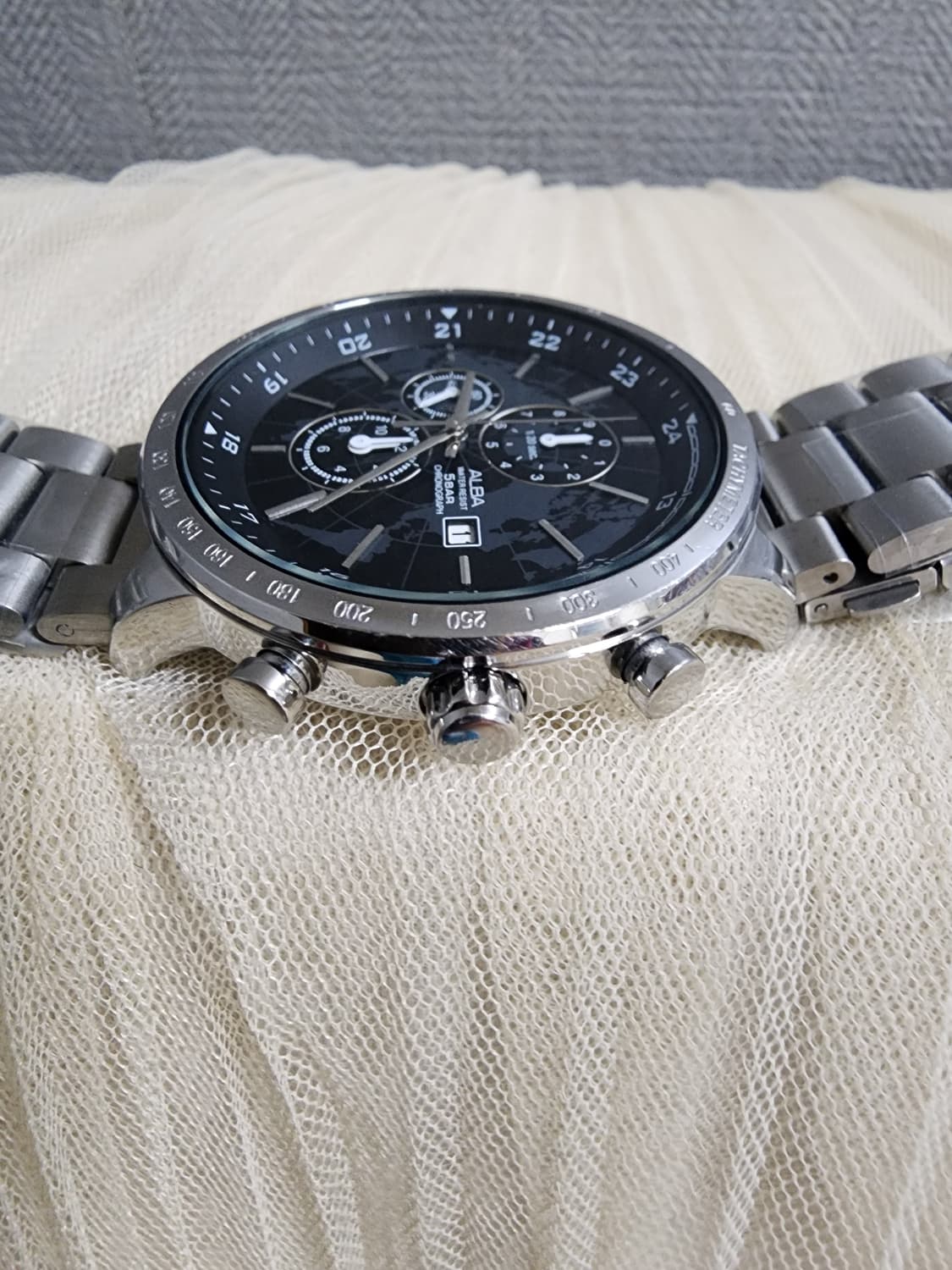 세이코 알바 메탈 크로노그래프 시계 상품이미지6