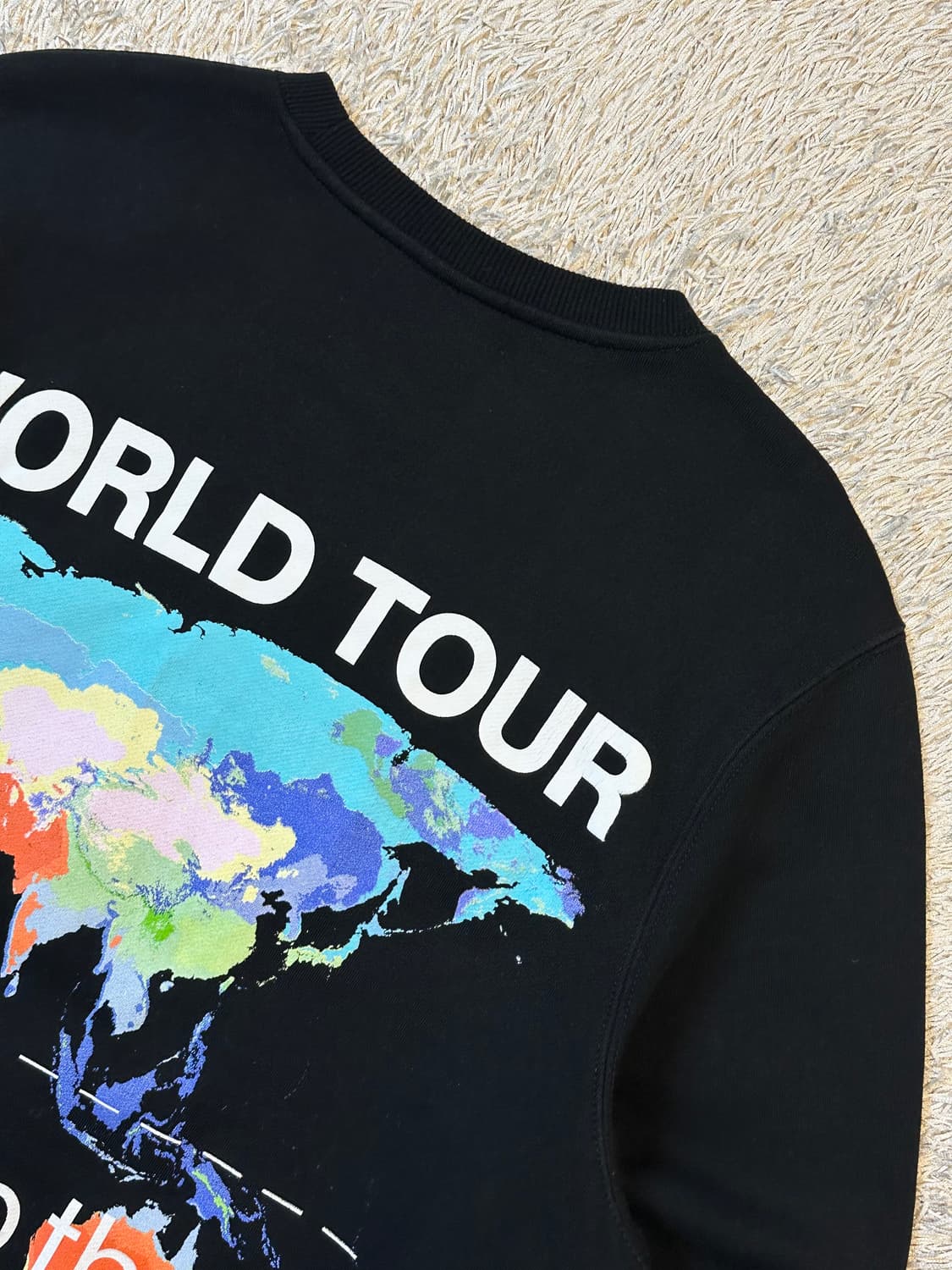 희귀) 스투시 STUSSY 월드투어 기모 맨투맨 블랙 상품이미지4