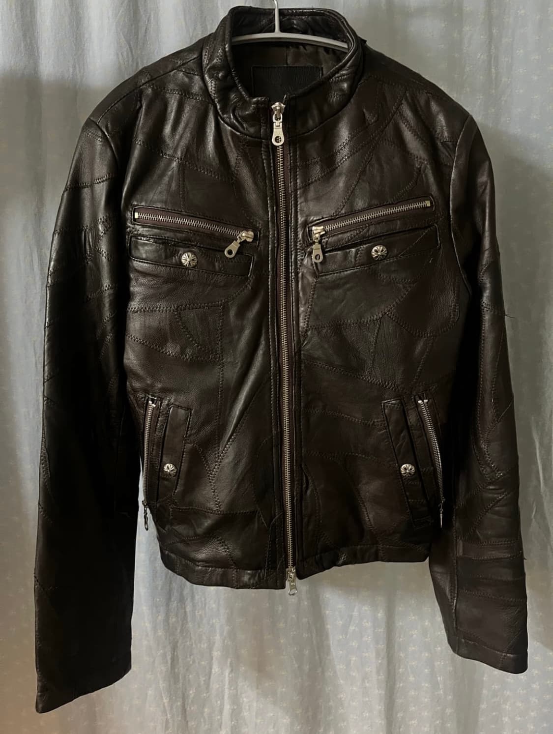 크롬하츠맛 일본 빈티지 램스킨 아티잔 레더자켓 M 상품이미지1