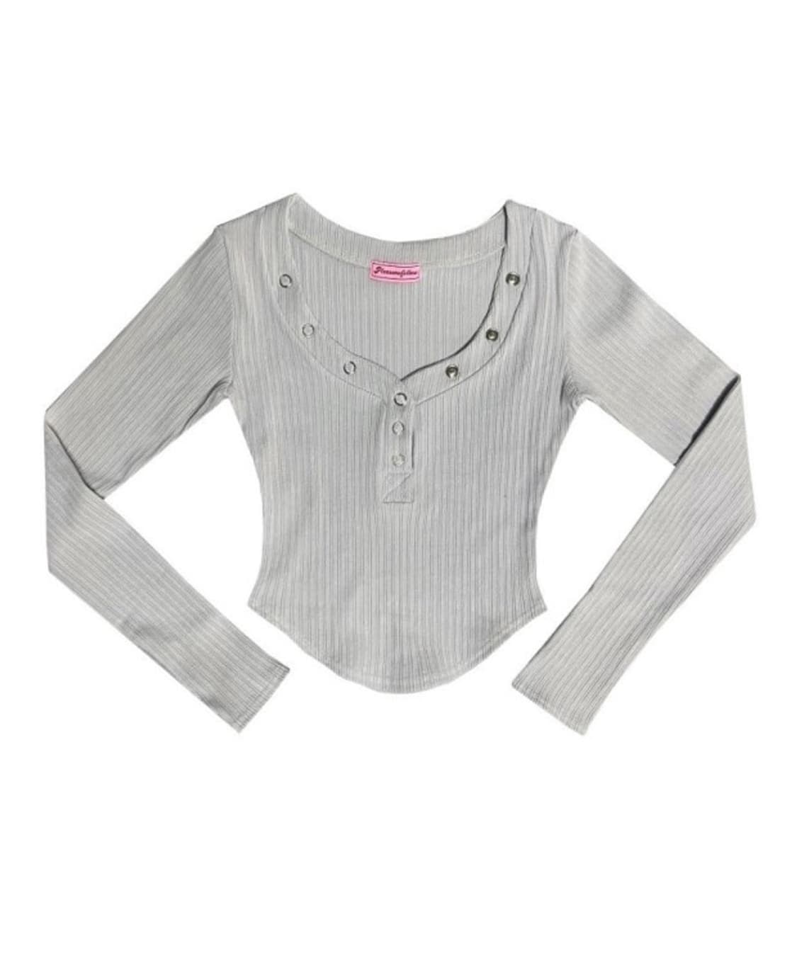 플리즈노팔로우 플노팔 버니탑 라이트그레이 상품이미지2