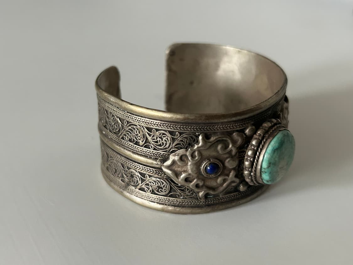 인도 빈티지 터키석 뱅글 상품이미지2