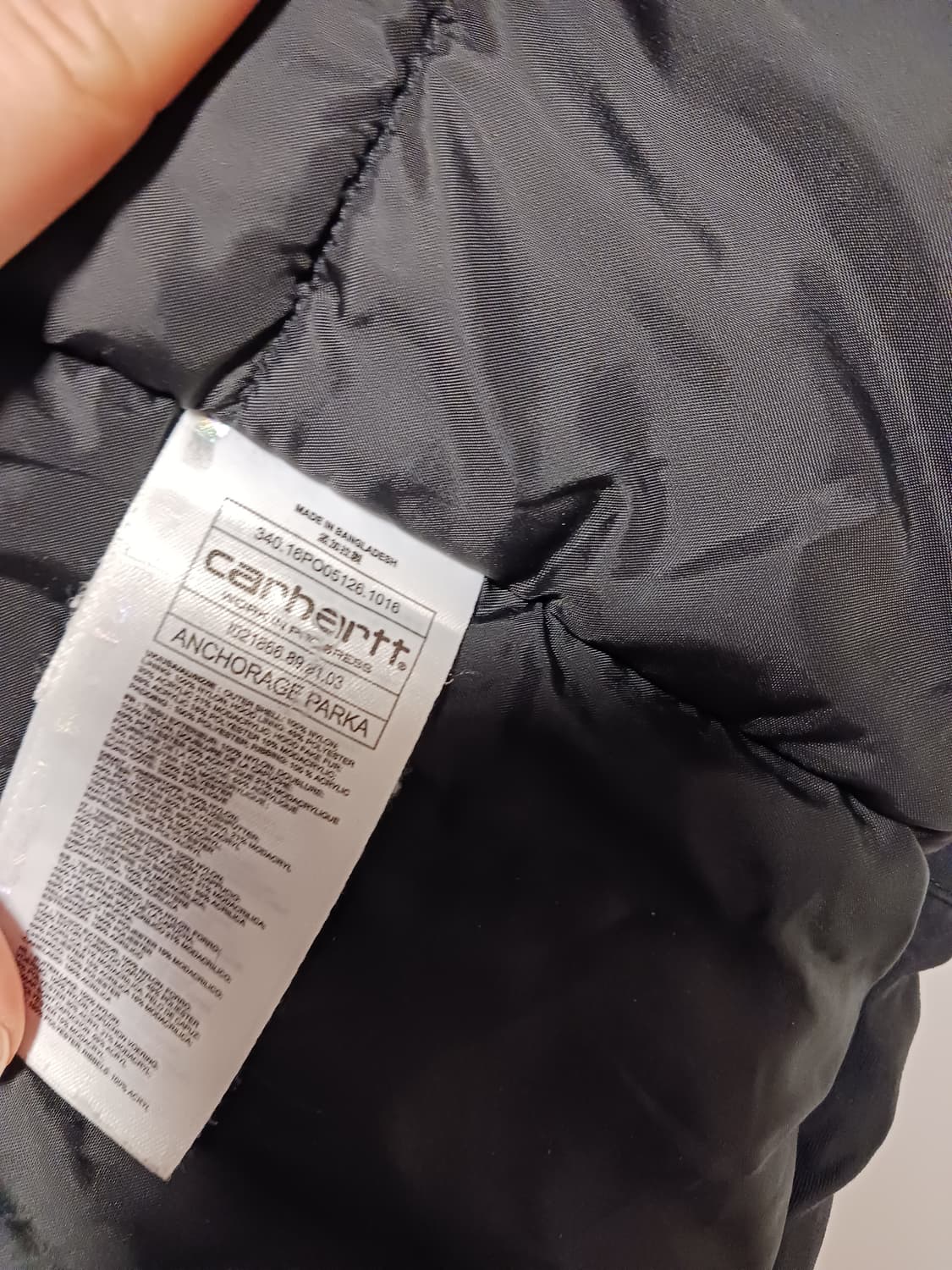 칼하트 앵거리지 패딩 상품이미지5