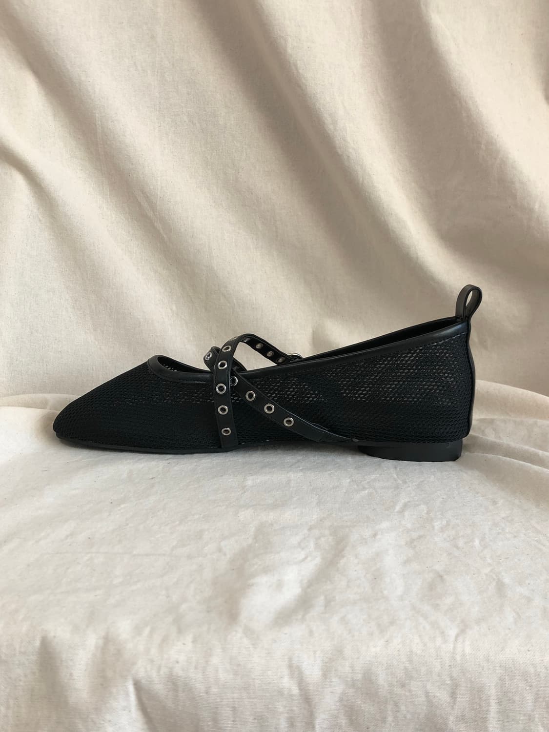 [Select] Mesh Eyelet Buckle Flats 상품이미지5