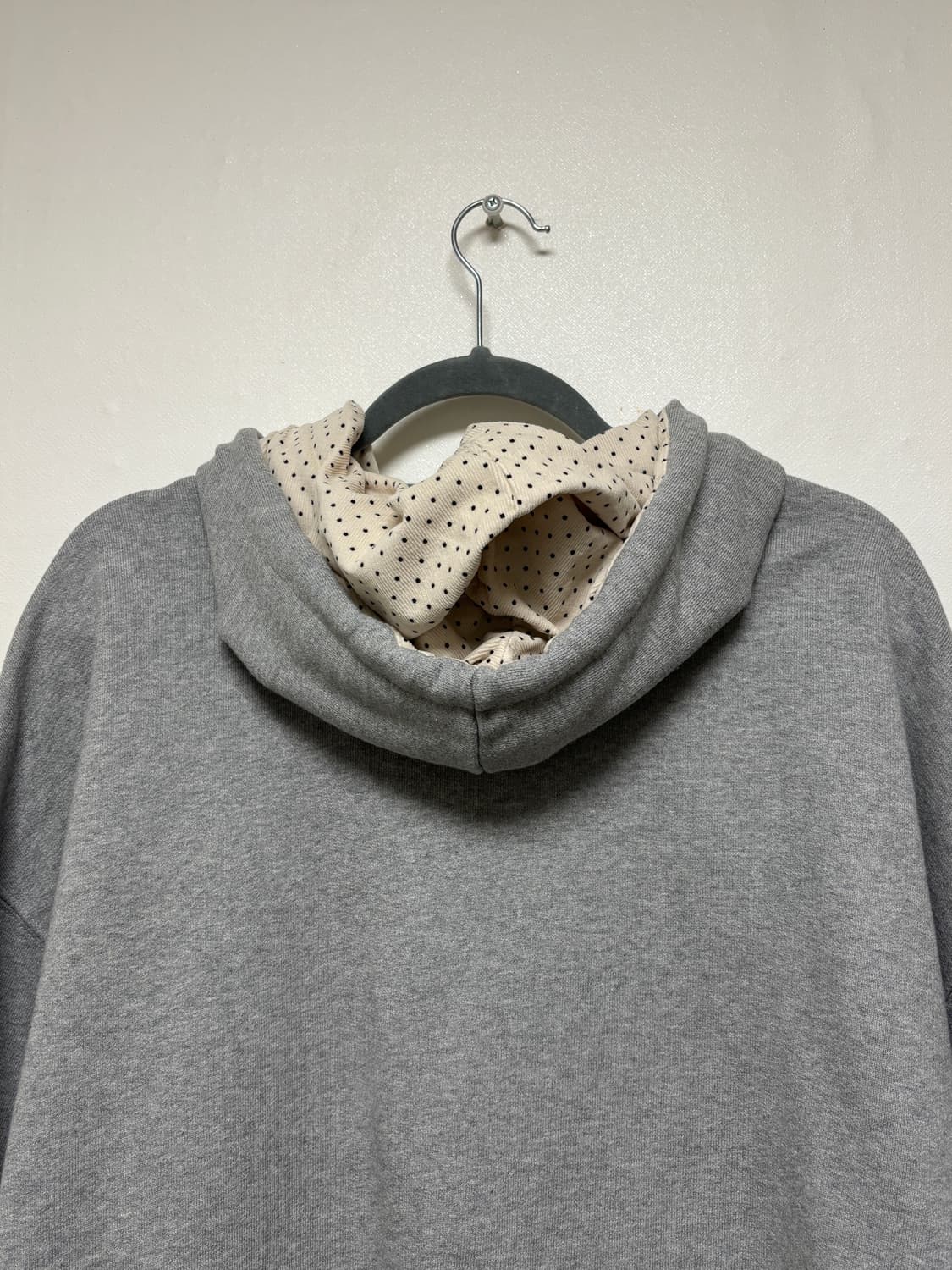 와이케이 도트 루즈핏 후드티 상품이미지4