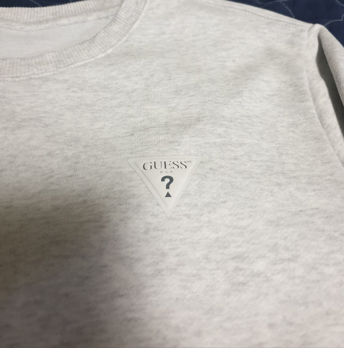 게스 시그니처로고 맨투맨 멜란지 (M) 상품이미지2