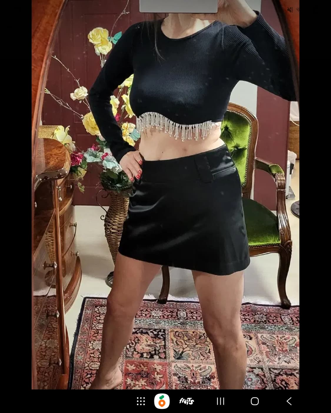 자라 쥬얼리 크롭 니트 스웨터 상품이미지4