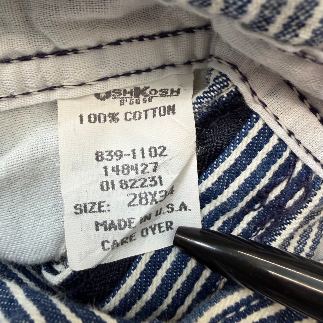 Oshkosh made in usa 오시코시 히코리 데님 오버롤  상품이미지3