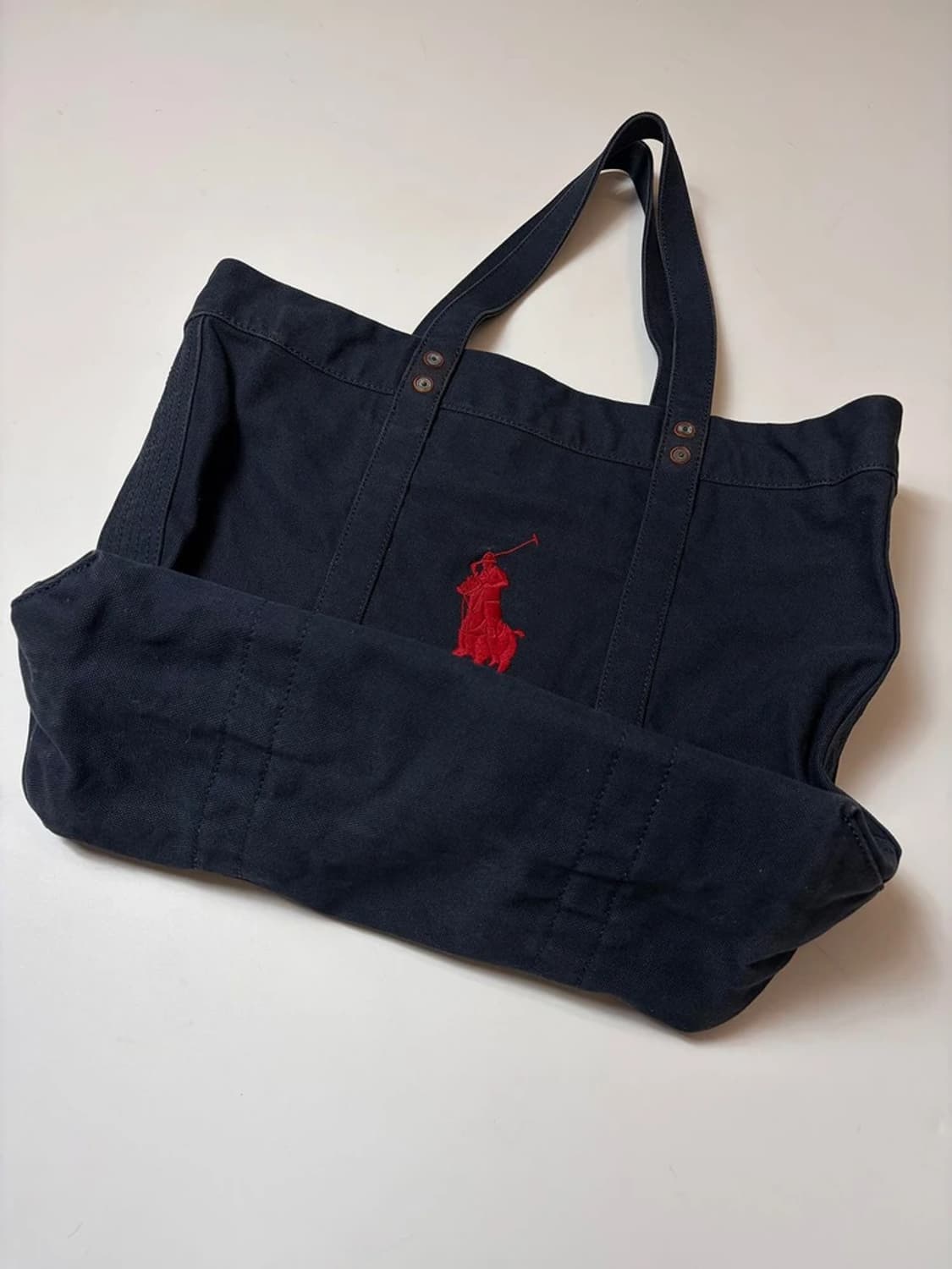 폴로 랄프로렌 워크 코튼 양면 토트백 Q1523 상품이미지2