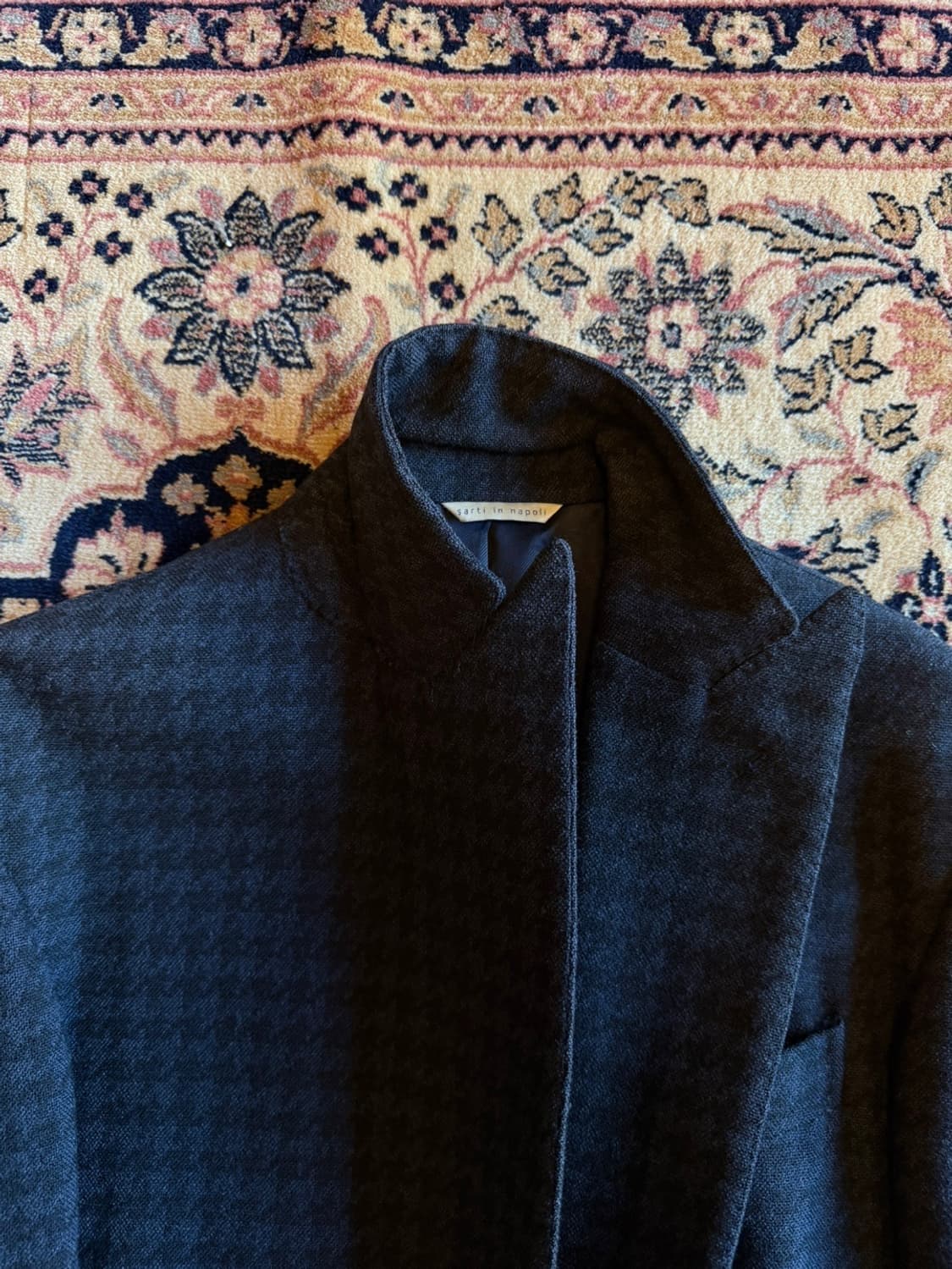 De Petrillo 드 페트릴로 더블 브레스티드 코트 슬림100 상품이미지3