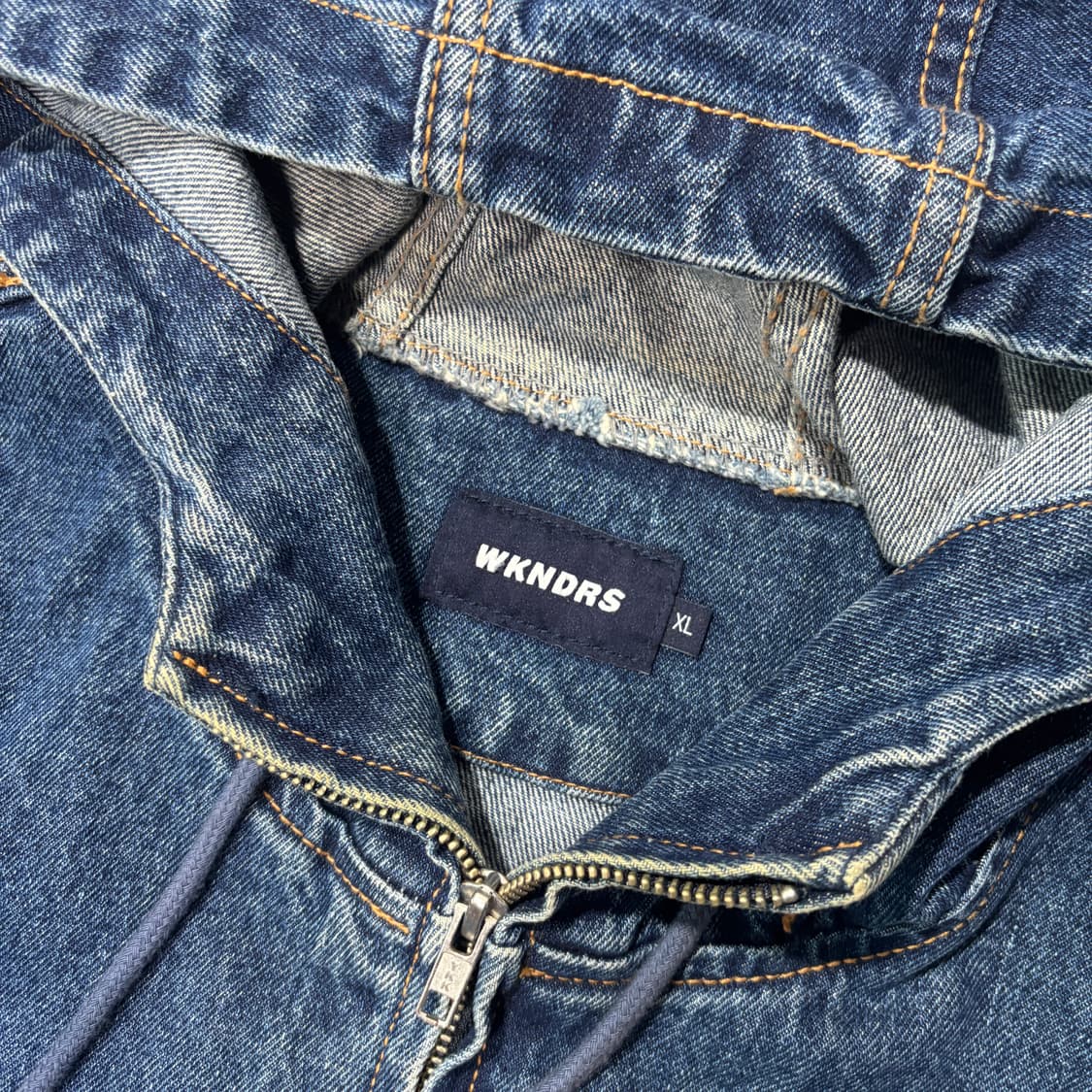 위캔더스 W 데님 후드 집업 (XL) 상품이미지5