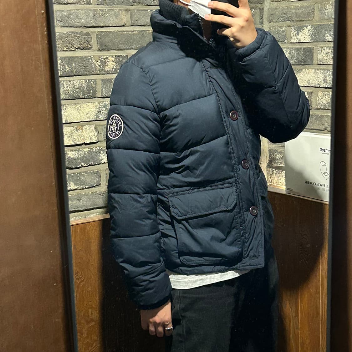 M) 아베크롬비 네이비 패딩 점퍼 상품이미지10