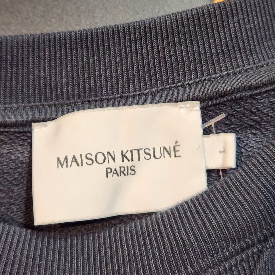 메종키츠네 폭스헤드 블랙 맨투맨 (L) 상품이미지2