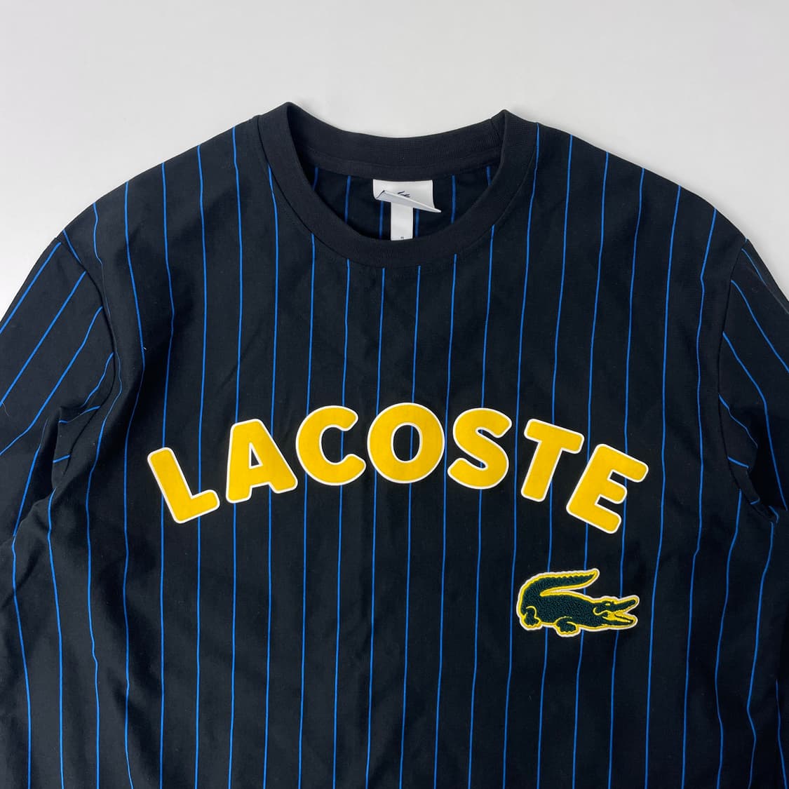 라코스테 스트라이프 긴팔 티셔츠 블랙 M 상품이미지2
