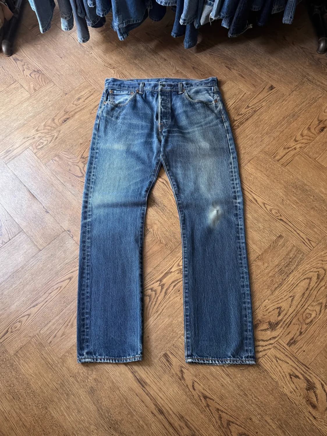 [34]리바이스 501 빈티지 페이딩 스트레이트 데님 팬츠 상품이미지1