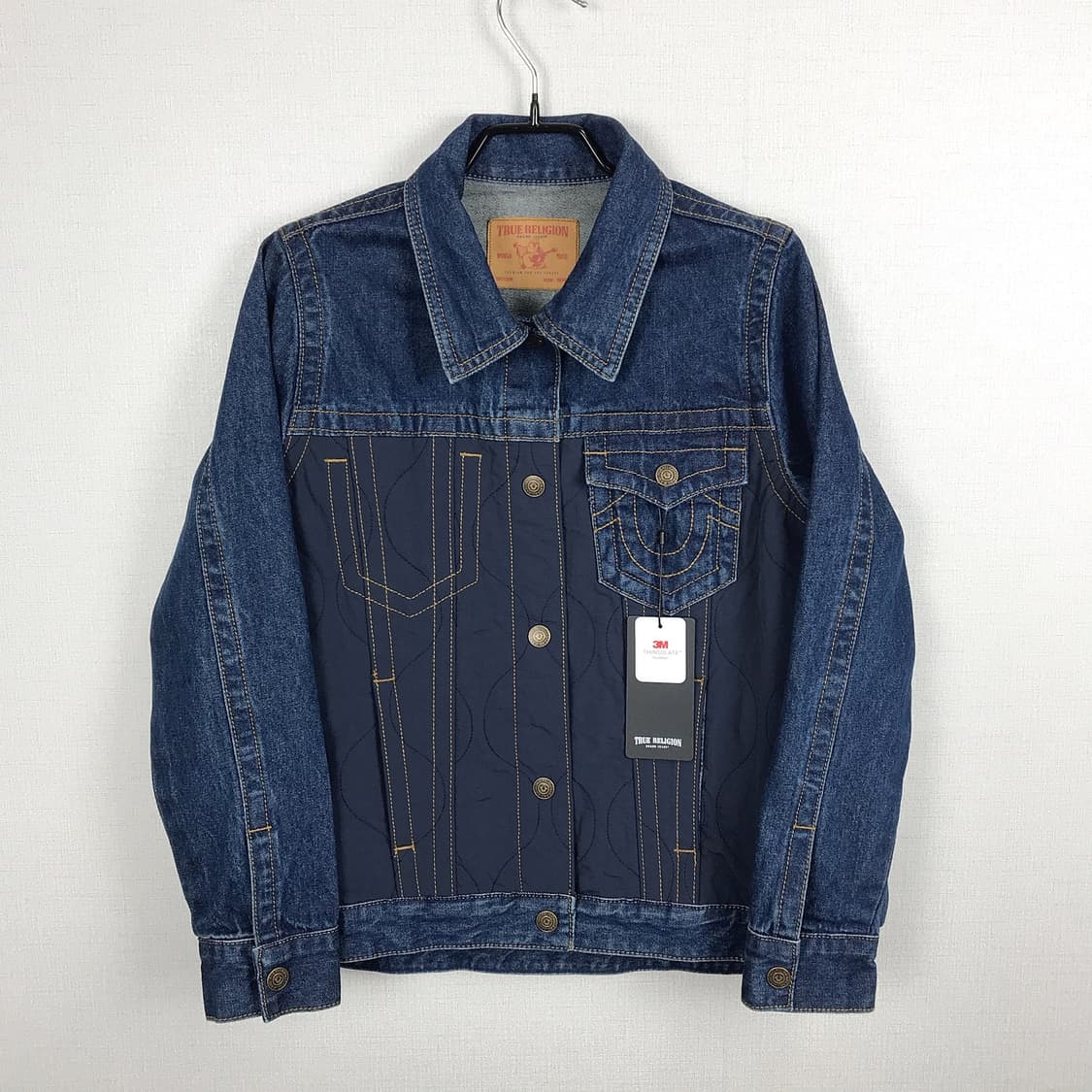 트루릴리젼 나일론 데님 트러커 자켓 새상품 여성S (90) 상품이미지1