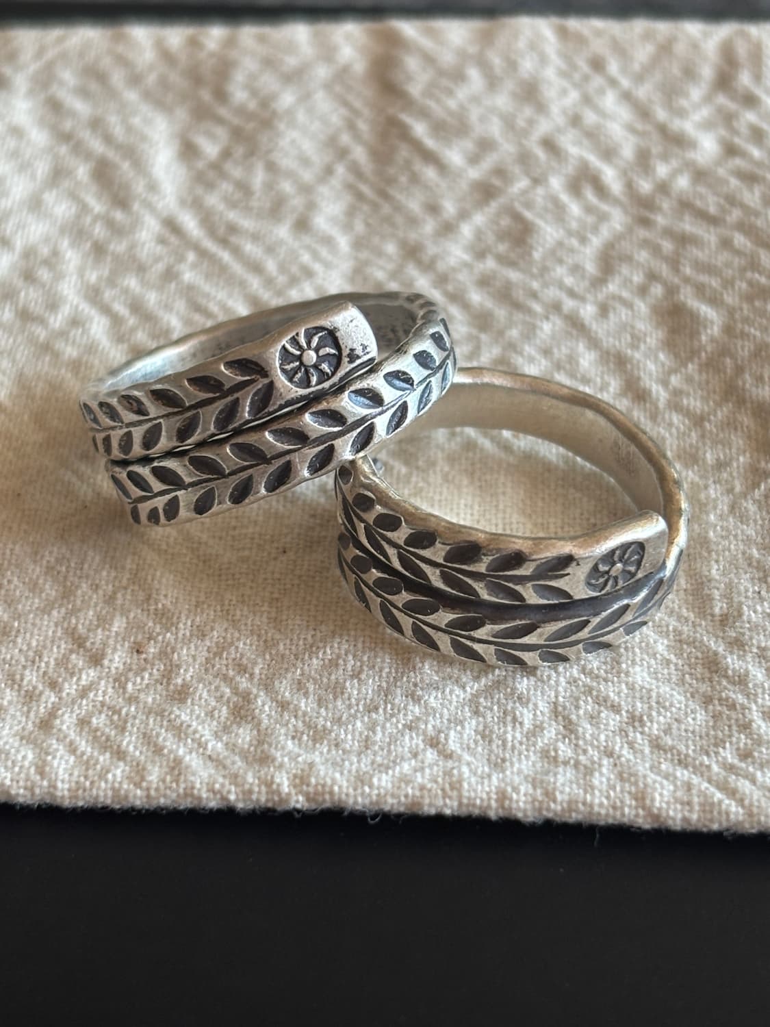 카렌실버 커플 오픈링 (새상품) 상품이미지2