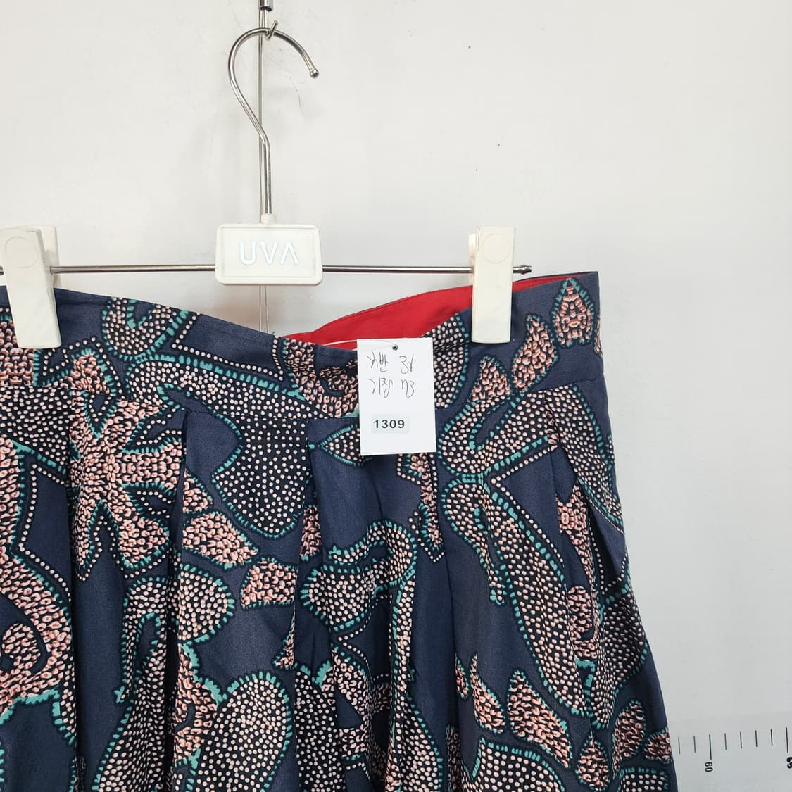 H&M 패턴 플리츠 롱 스커트 상품이미지7